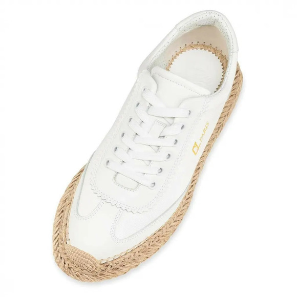 Christian Louboutin Espasneak Flat White Bianco Platform Espadrille Sneaker 40 - Picture 6 of 11